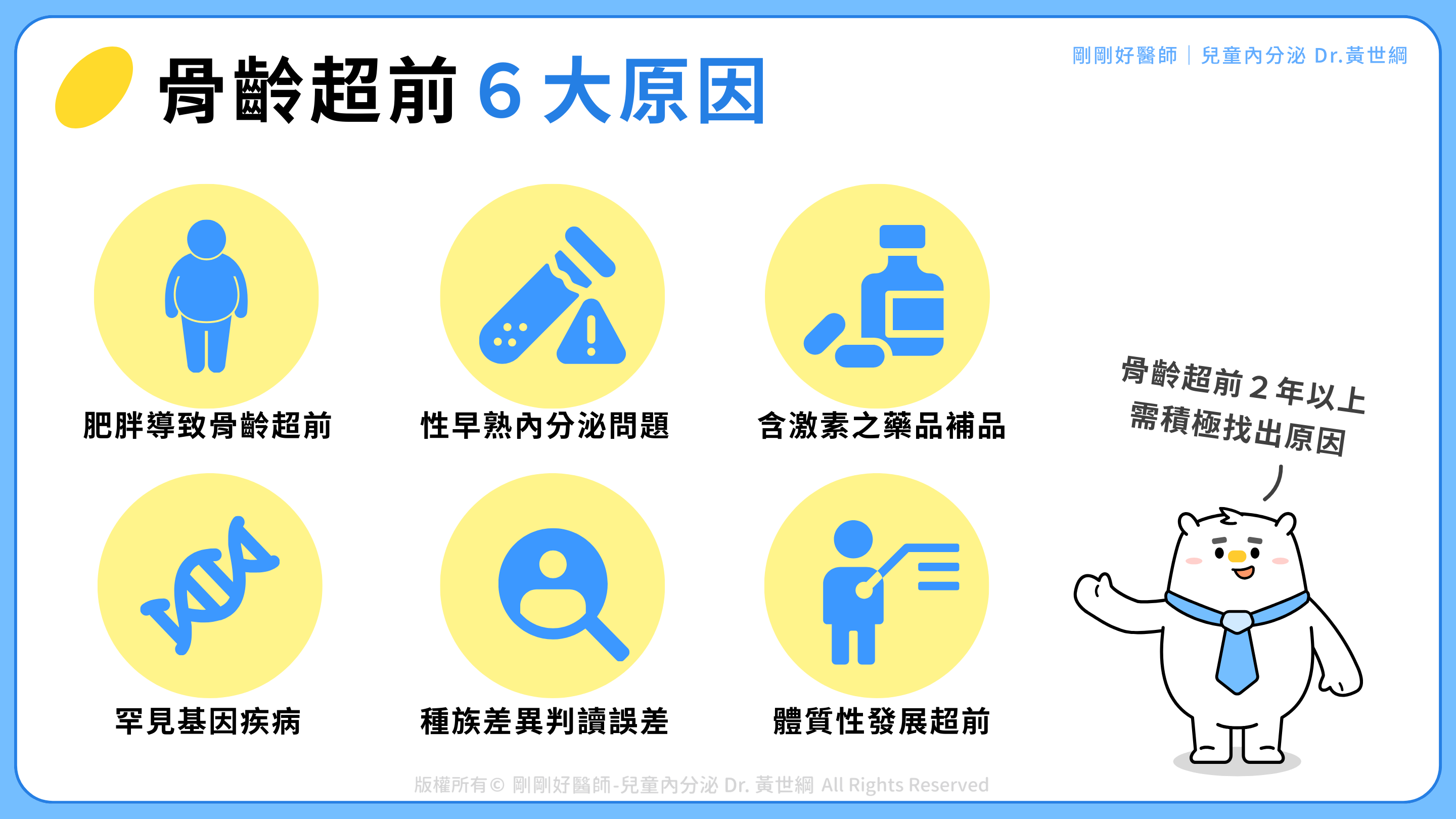 骨齡超前原因黃世綱醫師詳解